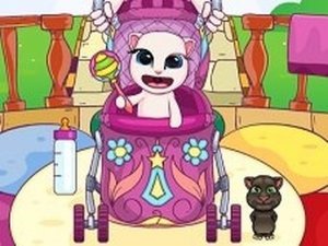 Baby Angela in Stroller Online Care Game