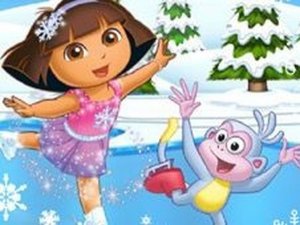 Dora Ice Skating Dance Game