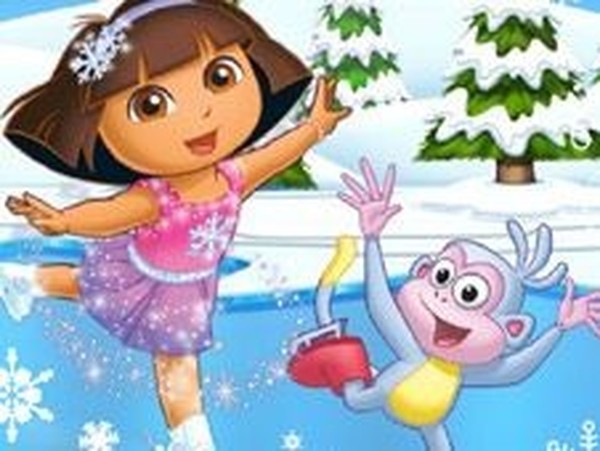 Dora Ice Skating Dance Game