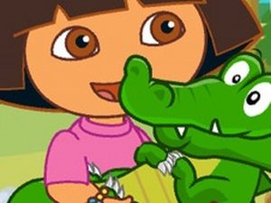 Dora Care Baby Crocodile Online Game - Animal Care Game