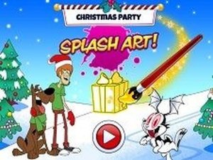 Christmas Party Splash Art Online Drawing Game