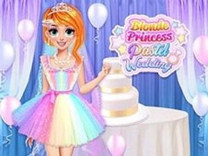 Blonde Princess Pastel Wedding Planner Online Dress Up Game