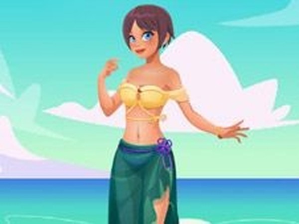 Girly at Beach Dress Up Game Online Dress Up Game