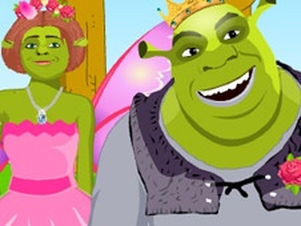 Shrek and Fiona Wedding Dress Up Game Online Dress Up Game
