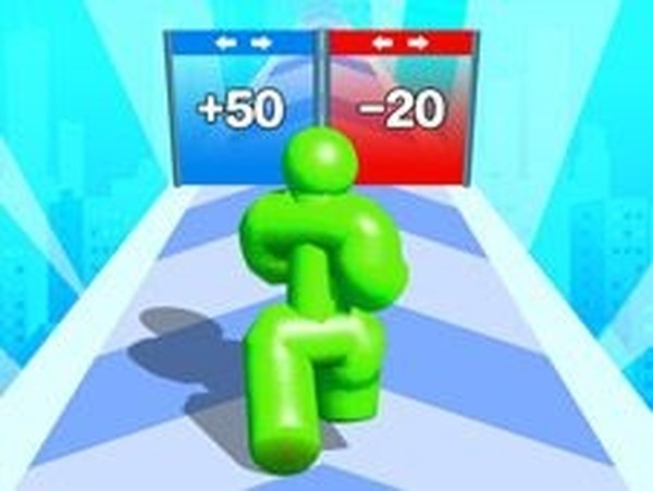 Tall Man Evolution Runner Arcade Game