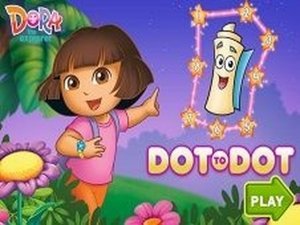 Dora the Explorer Dot to Dot Online Puzzle Game