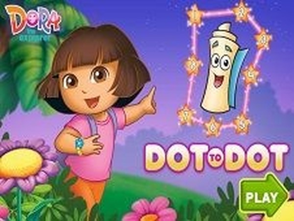 Dora the Explorer Dot to Dot Online Puzzle Game