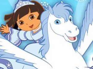 Dora Saves the Snow Princess Flying Adventure Online Game Arcade Game