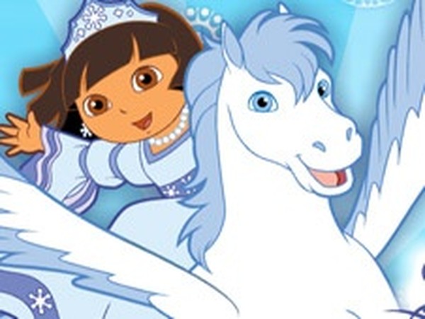 Dora Saves the Snow Princess Flying Adventure Online Game Arcade Game