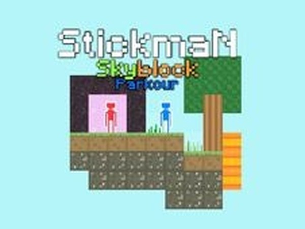 Stickman Skyblock Parkour Online Platformer Game