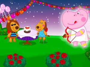 Hippo Valentine Cafe Cooking Game - Kids Cooking Game