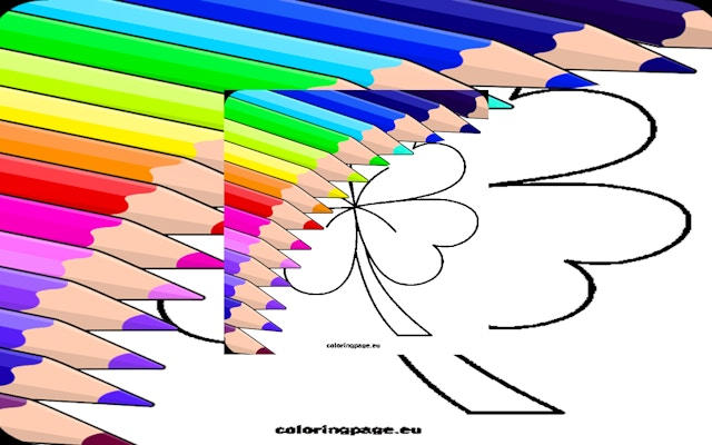 4 Leaf Clover Coloring Page Game