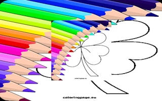 4 Leaf Clover Coloring Page Game
