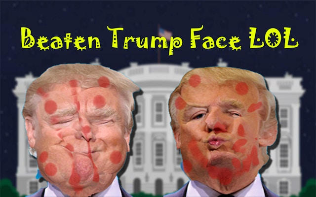 Beaten Trump Face LOL - Funny Face Deformation Game