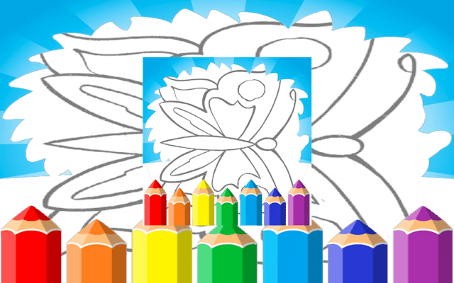 Butterfly Coloring Pages Kids - Free Online Coloring Game
