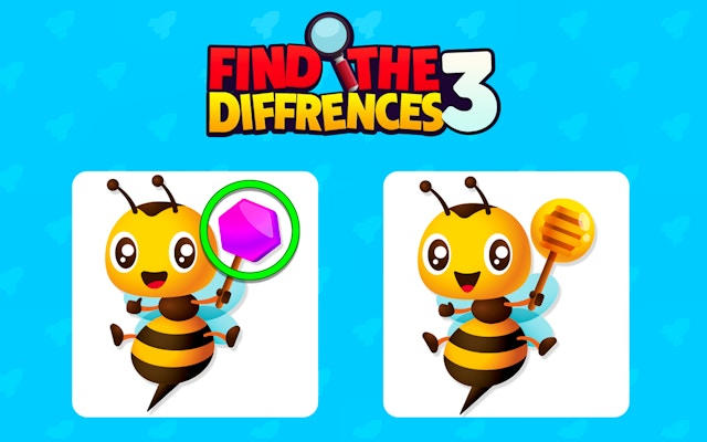 Find The 3 Differences - Spot The Difference Game