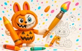 Halloween Labubu Coloring & Drawing Game for Kids