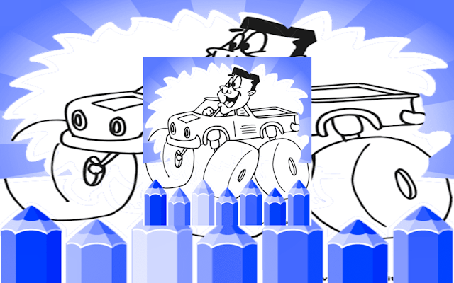 Monster Truck Coloring Book: Free Kids Game