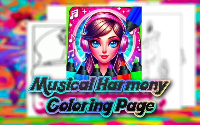 Musical Harmony Coloring Book Game