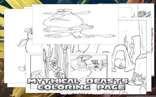 Mythical Beasts Coloring Book Game