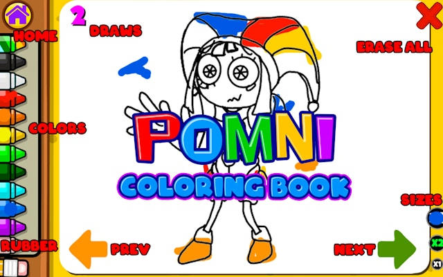 Pomni Coloring Book: Digital Circus Fun