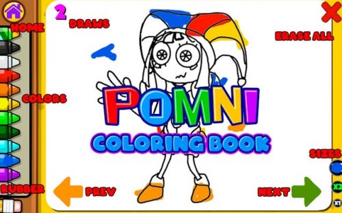 Pomni Coloring Book: Digital Circus Fun