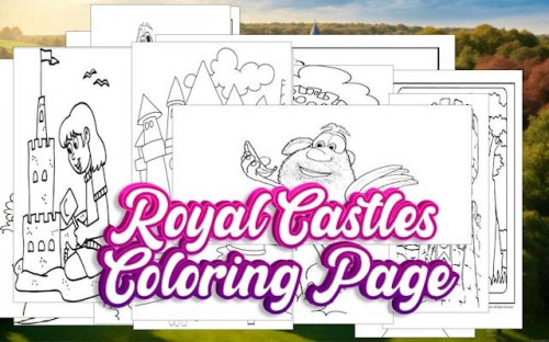 Royal Castles Coloring Book Game
