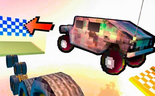 Slippery Descent By Car - Cube Racing Challenge