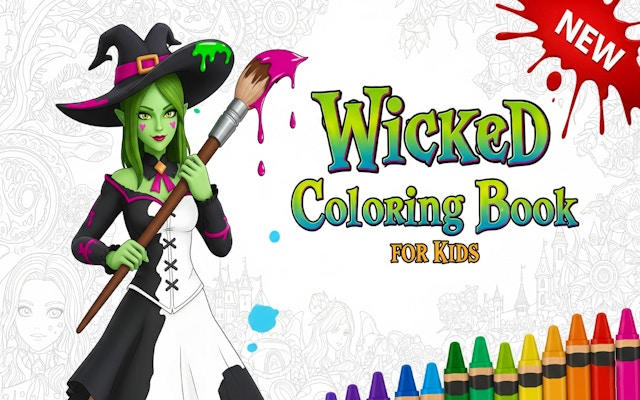 Wicked Coloring Book for Kids - Fun Coloring Game